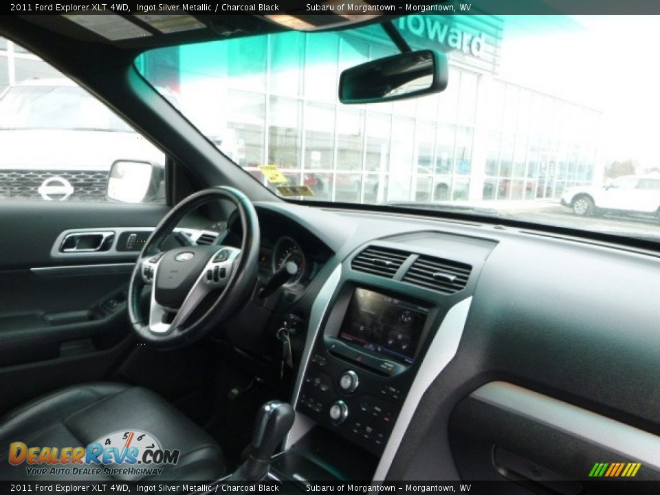2011 Ford Explorer XLT 4WD Ingot Silver Metallic / Charcoal Black Photo #4