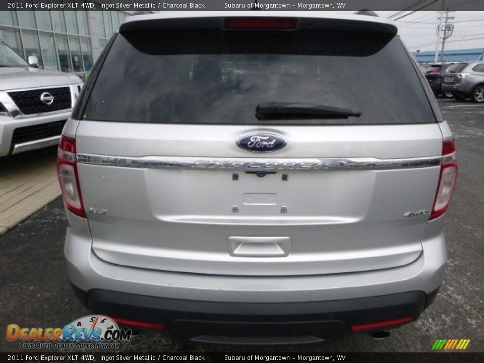 2011 Ford Explorer XLT 4WD Ingot Silver Metallic / Charcoal Black Photo #9