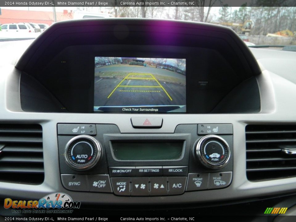 2014 Honda Odyssey EX-L White Diamond Pearl / Beige Photo #15