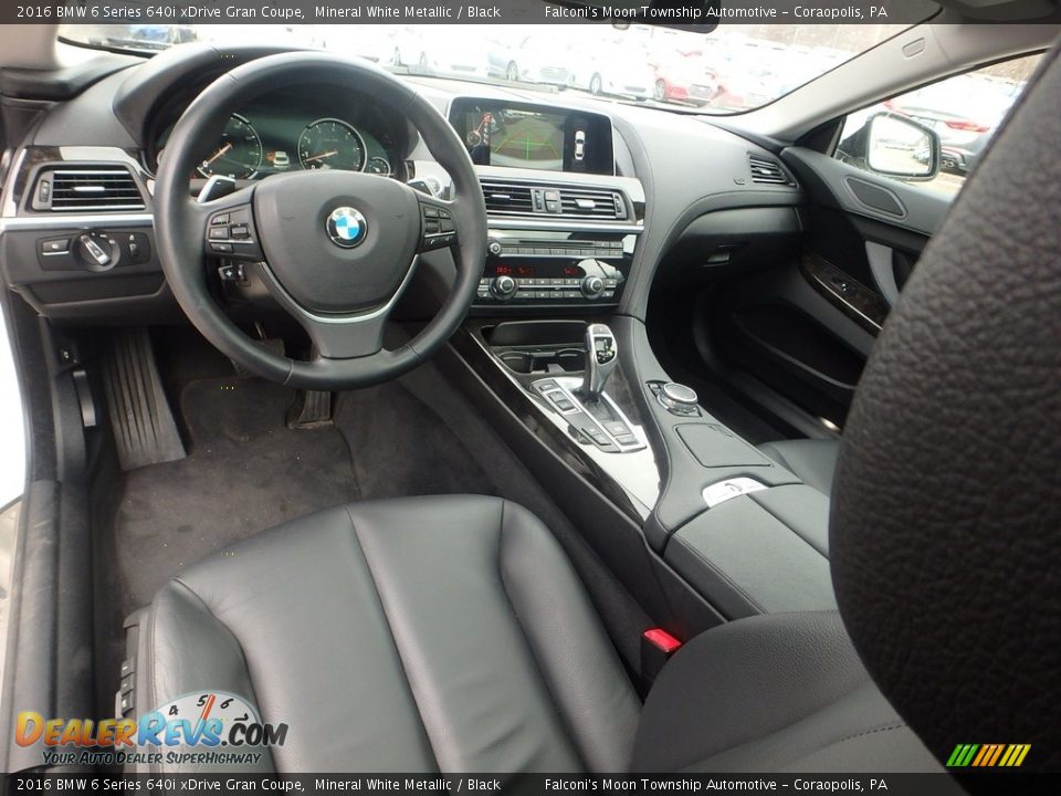 2016 BMW 6 Series 640i xDrive Gran Coupe Mineral White Metallic / Black Photo #17