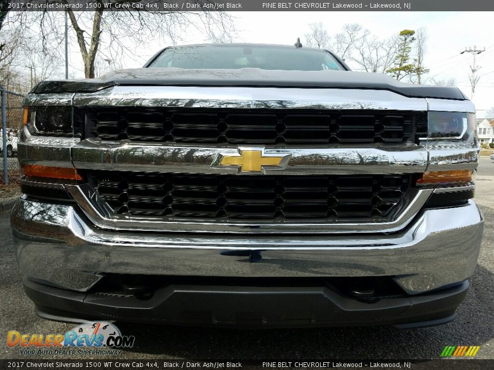 2017 Chevrolet Silverado 1500 WT Crew Cab 4x4 Black / Dark Ash/Jet Black Photo #2