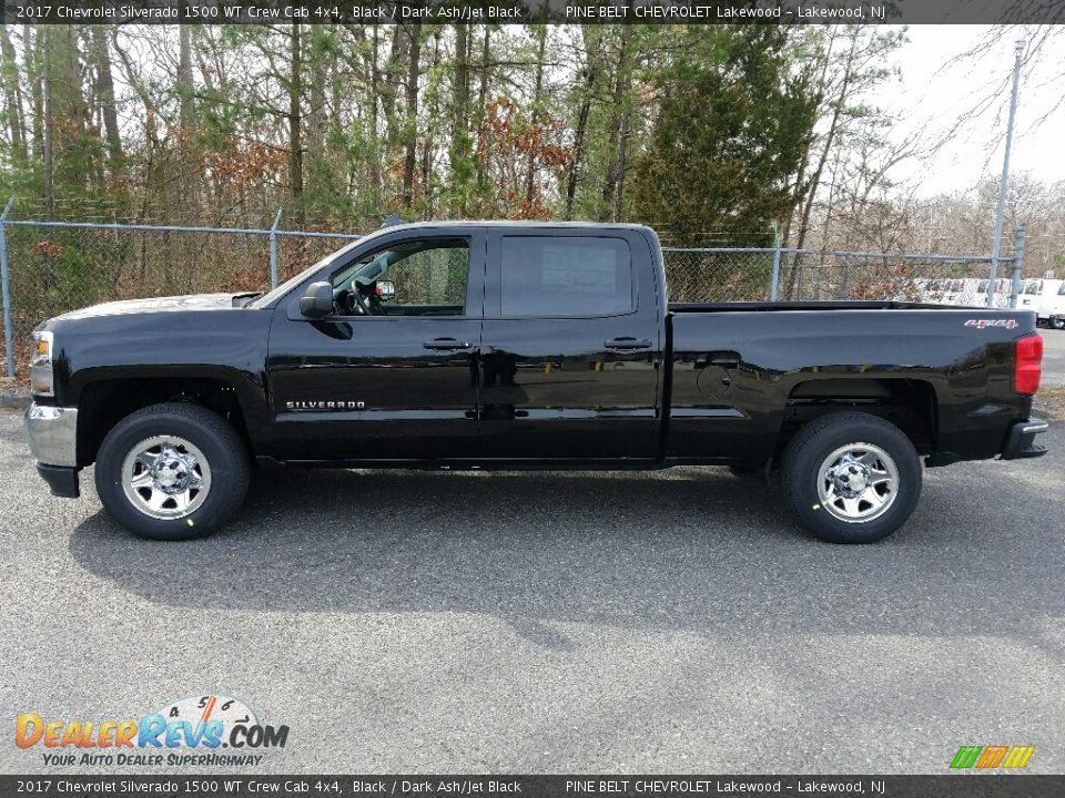 2017 Chevrolet Silverado 1500 WT Crew Cab 4x4 Black / Dark Ash/Jet Black Photo #3