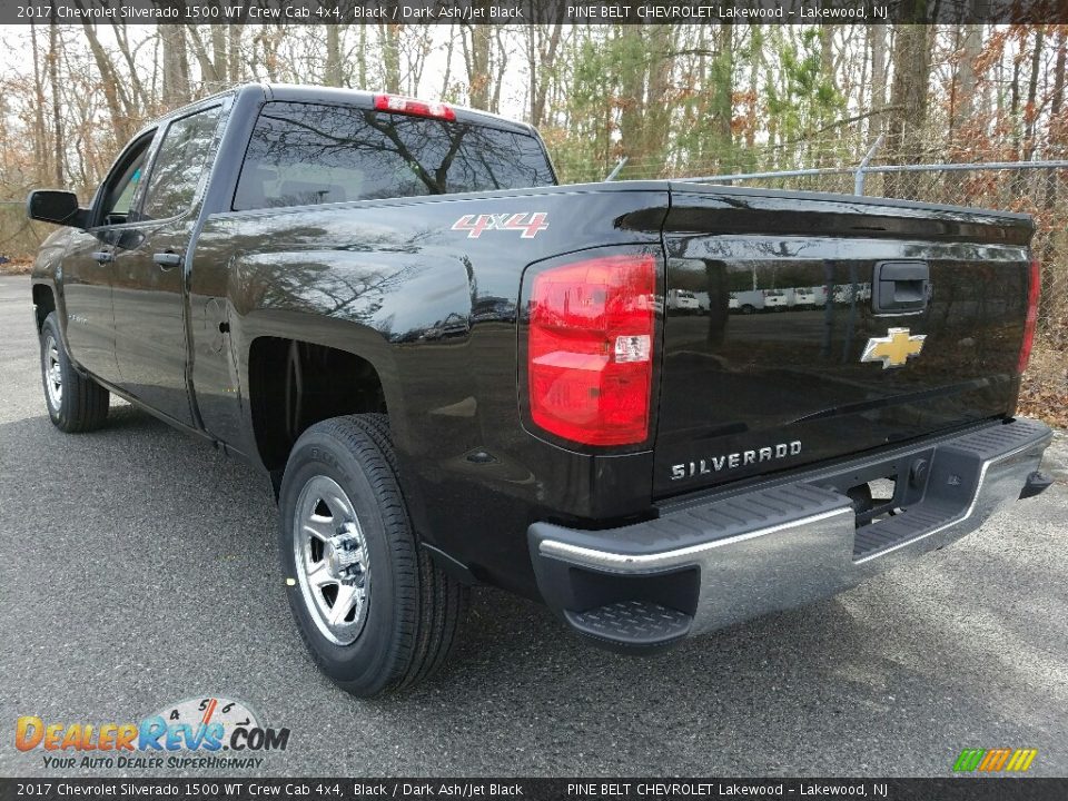 2017 Chevrolet Silverado 1500 WT Crew Cab 4x4 Black / Dark Ash/Jet Black Photo #4