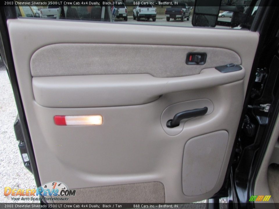 2003 Chevrolet Silverado 3500 LT Crew Cab 4x4 Dually Black / Tan Photo #22