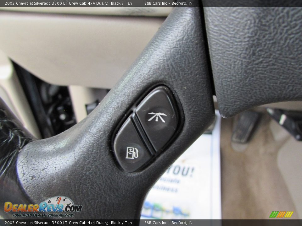 2003 Chevrolet Silverado 3500 LT Crew Cab 4x4 Dually Black / Tan Photo #36