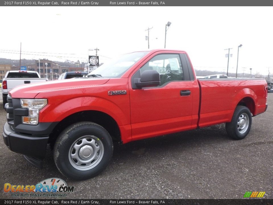 2017 Ford F150 XL Regular Cab Race Red / Earth Gray Photo #8