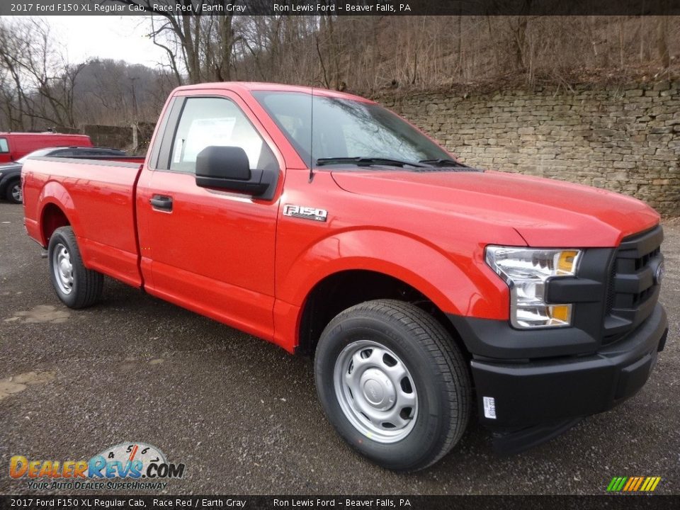 2017 Ford F150 XL Regular Cab Race Red / Earth Gray Photo #10