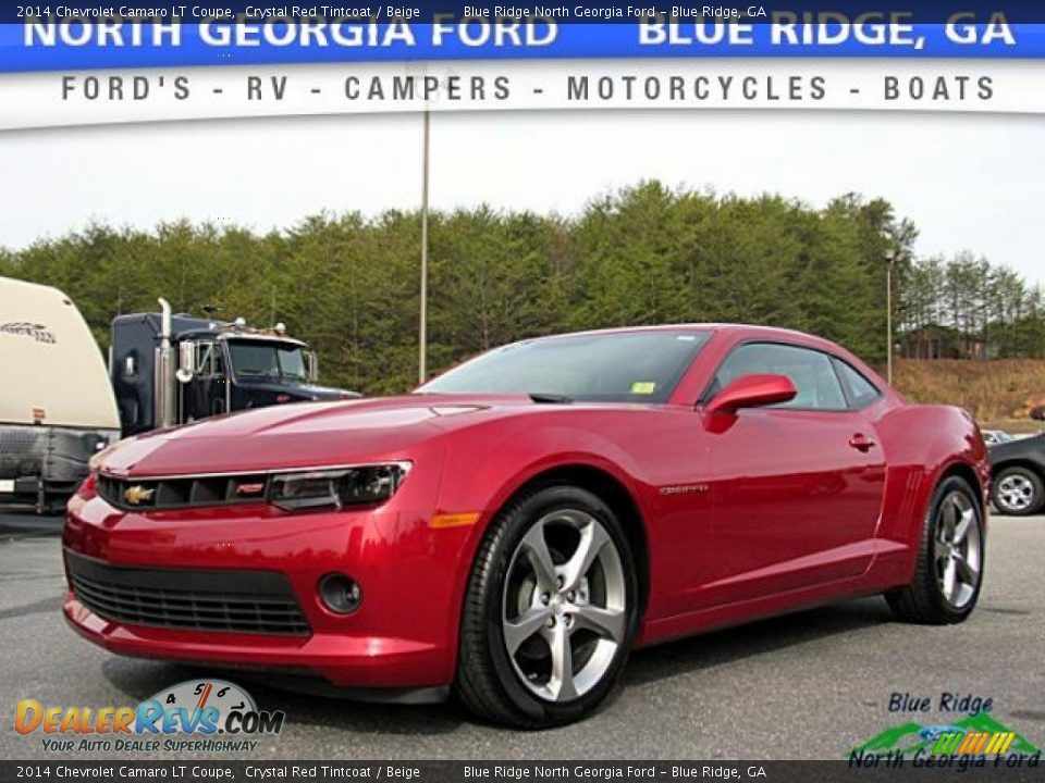 2014 Chevrolet Camaro LT Coupe Crystal Red Tintcoat / Beige Photo #1