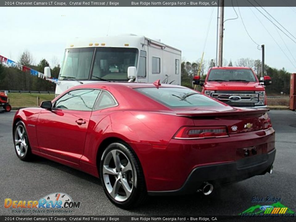 2014 Chevrolet Camaro LT Coupe Crystal Red Tintcoat / Beige Photo #3