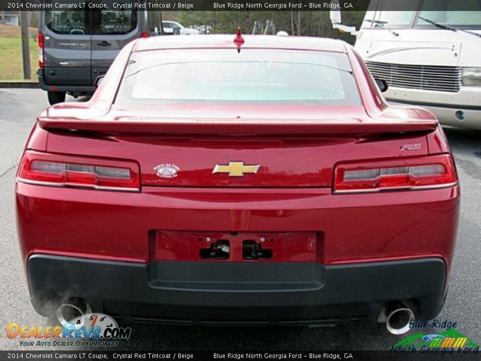 2014 Chevrolet Camaro LT Coupe Crystal Red Tintcoat / Beige Photo #4