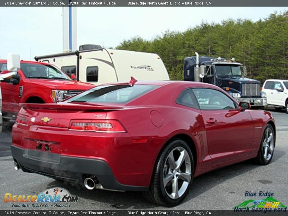 2014 Chevrolet Camaro LT Coupe Crystal Red Tintcoat / Beige Photo #5