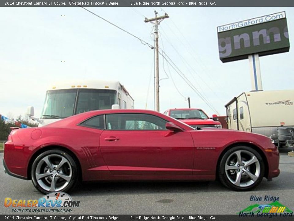 2014 Chevrolet Camaro LT Coupe Crystal Red Tintcoat / Beige Photo #6