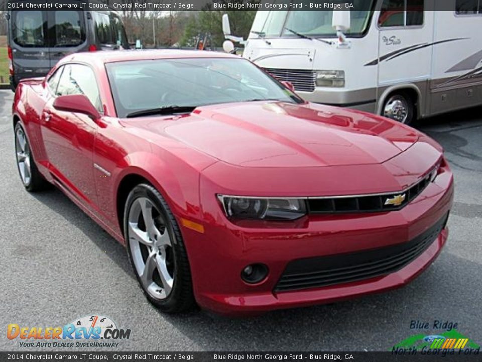 2014 Chevrolet Camaro LT Coupe Crystal Red Tintcoat / Beige Photo #7