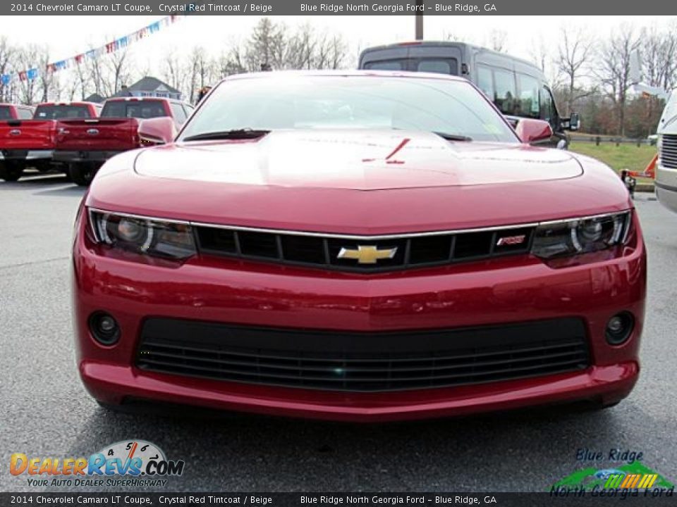 2014 Chevrolet Camaro LT Coupe Crystal Red Tintcoat / Beige Photo #8