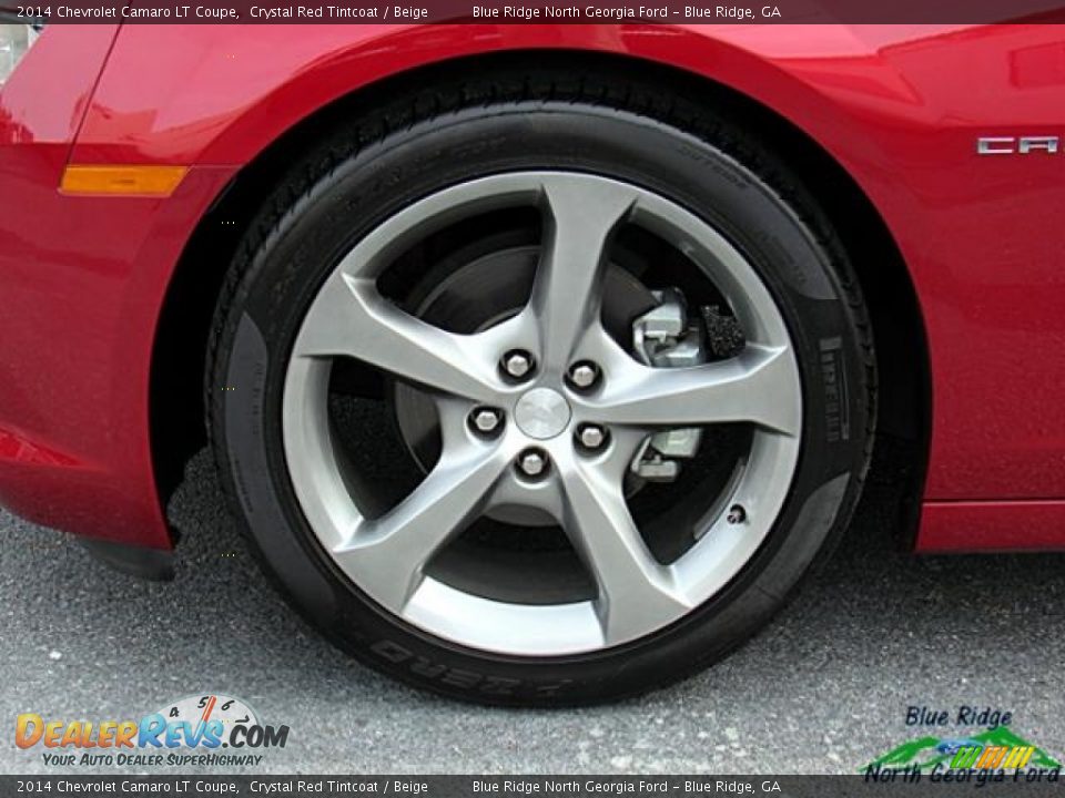 2014 Chevrolet Camaro LT Coupe Crystal Red Tintcoat / Beige Photo #9
