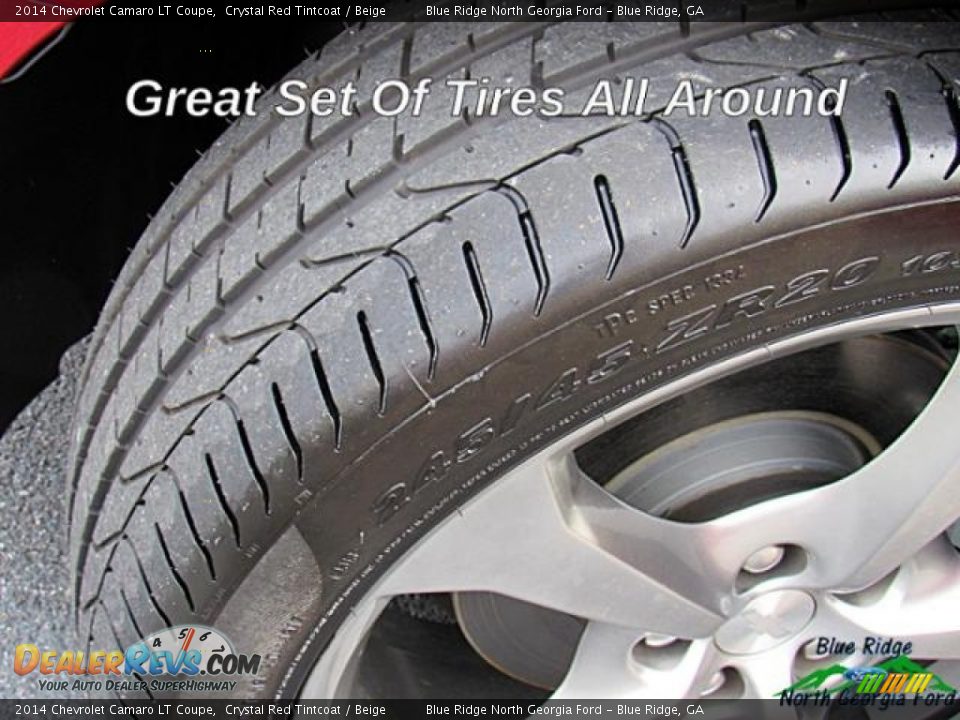 2014 Chevrolet Camaro LT Coupe Crystal Red Tintcoat / Beige Photo #10
