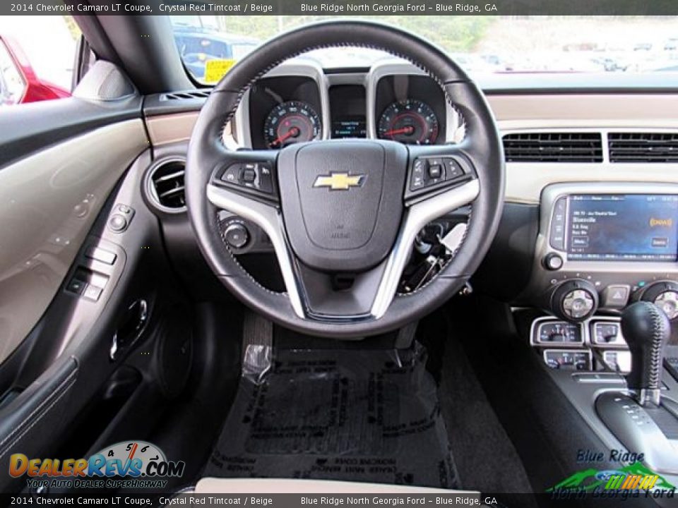 2014 Chevrolet Camaro LT Coupe Crystal Red Tintcoat / Beige Photo #15