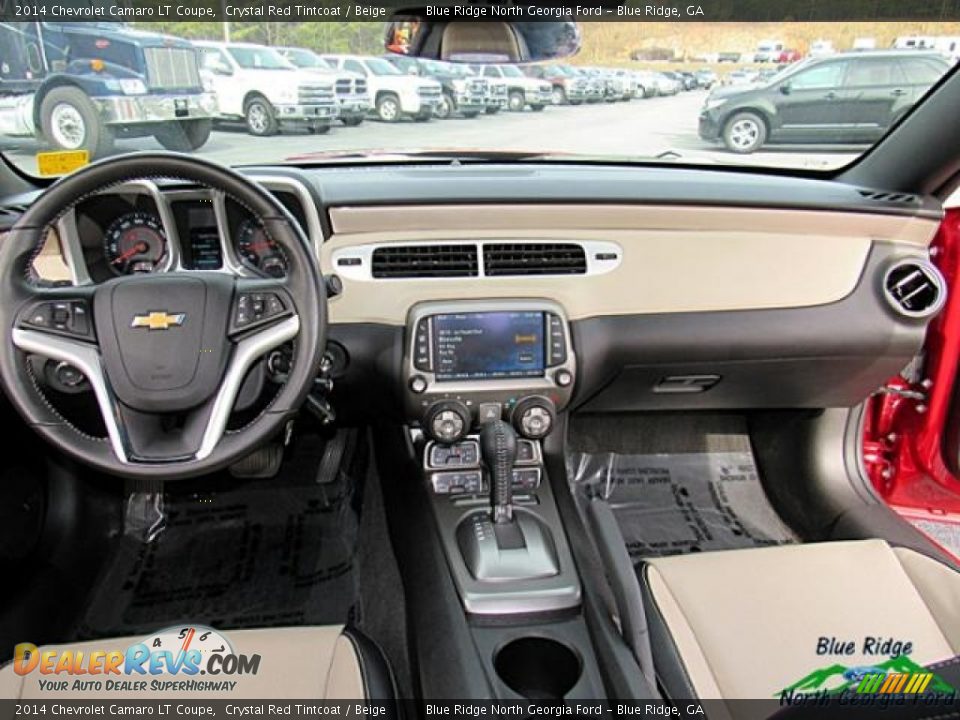 2014 Chevrolet Camaro LT Coupe Crystal Red Tintcoat / Beige Photo #16