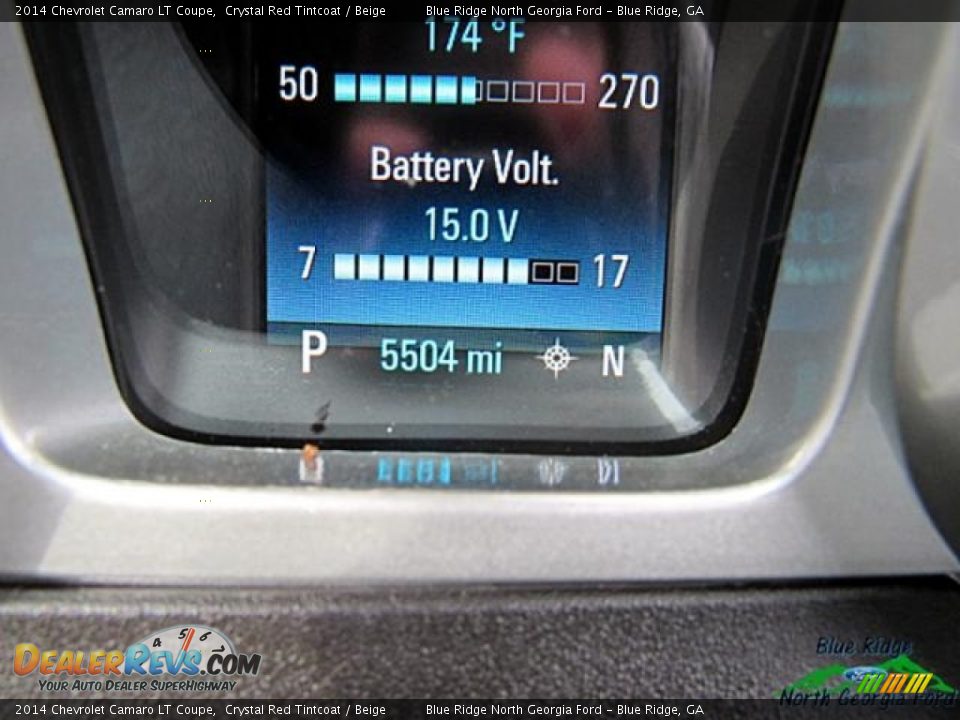 2014 Chevrolet Camaro LT Coupe Crystal Red Tintcoat / Beige Photo #20