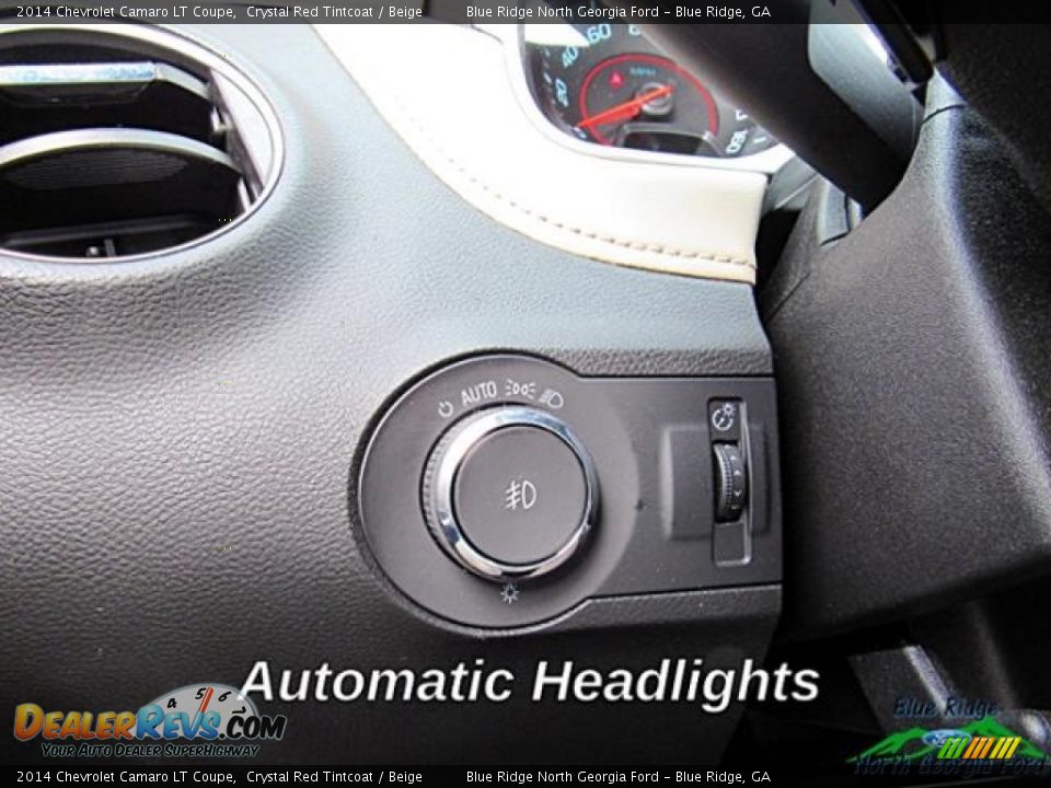 2014 Chevrolet Camaro LT Coupe Crystal Red Tintcoat / Beige Photo #21