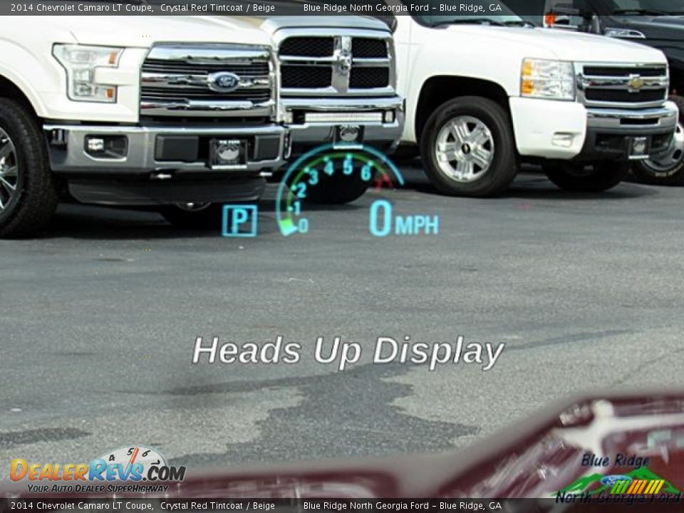 2014 Chevrolet Camaro LT Coupe Crystal Red Tintcoat / Beige Photo #22