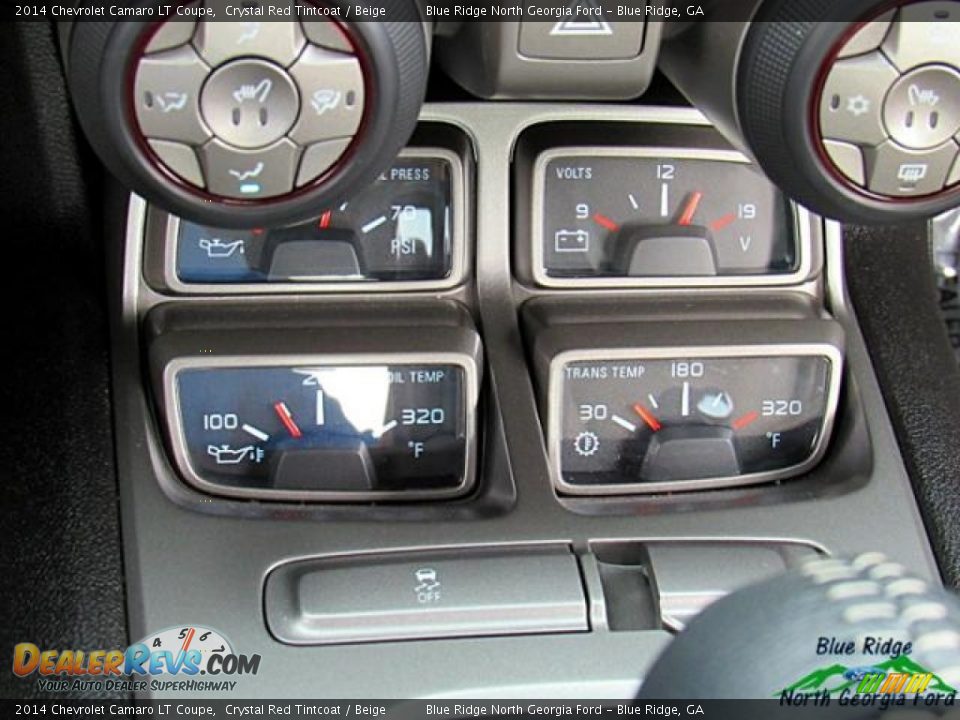 2014 Chevrolet Camaro LT Coupe Crystal Red Tintcoat / Beige Photo #26