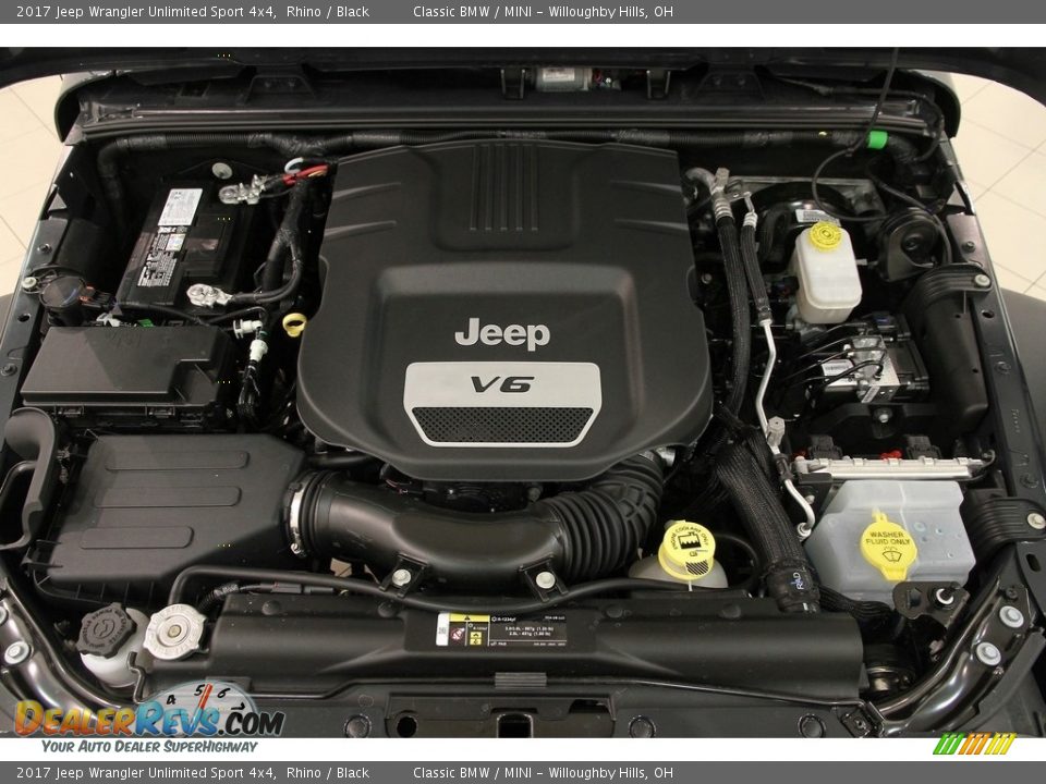 2017 Jeep Wrangler Unlimited Sport 4x4 3.6 Liter DOHC 24-Valve VVT V6 Engine Photo #15