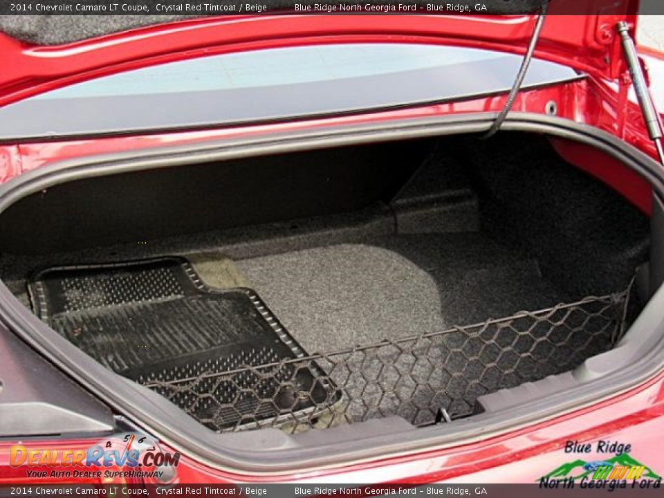 2014 Chevrolet Camaro LT Coupe Crystal Red Tintcoat / Beige Photo #28