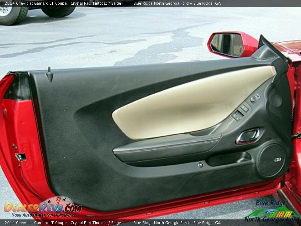 2014 Chevrolet Camaro LT Coupe Crystal Red Tintcoat / Beige Photo #31