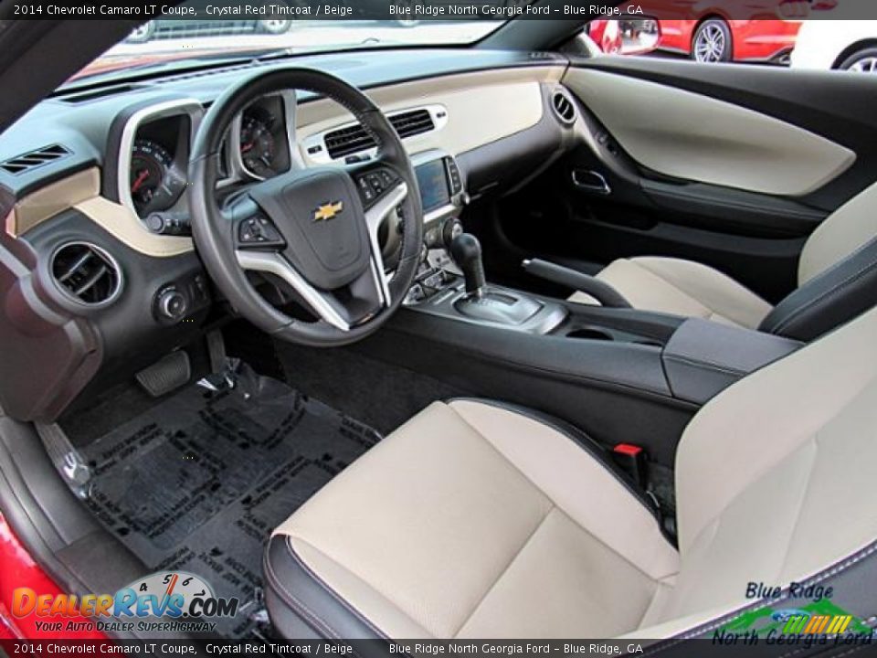 2014 Chevrolet Camaro LT Coupe Crystal Red Tintcoat / Beige Photo #32