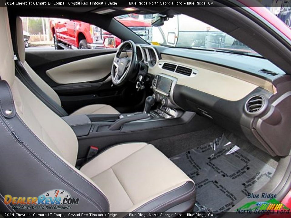 2014 Chevrolet Camaro LT Coupe Crystal Red Tintcoat / Beige Photo #33