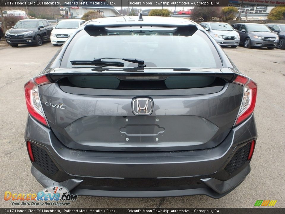 2017 Honda Civic EX Hatchback Polished Metal Metallic / Black Photo #3