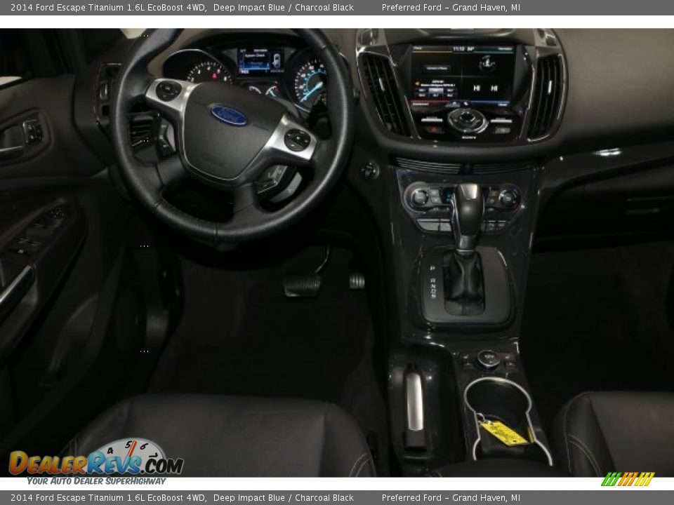 2014 Ford Escape Titanium 1.6L EcoBoost 4WD Deep Impact Blue / Charcoal Black Photo #2