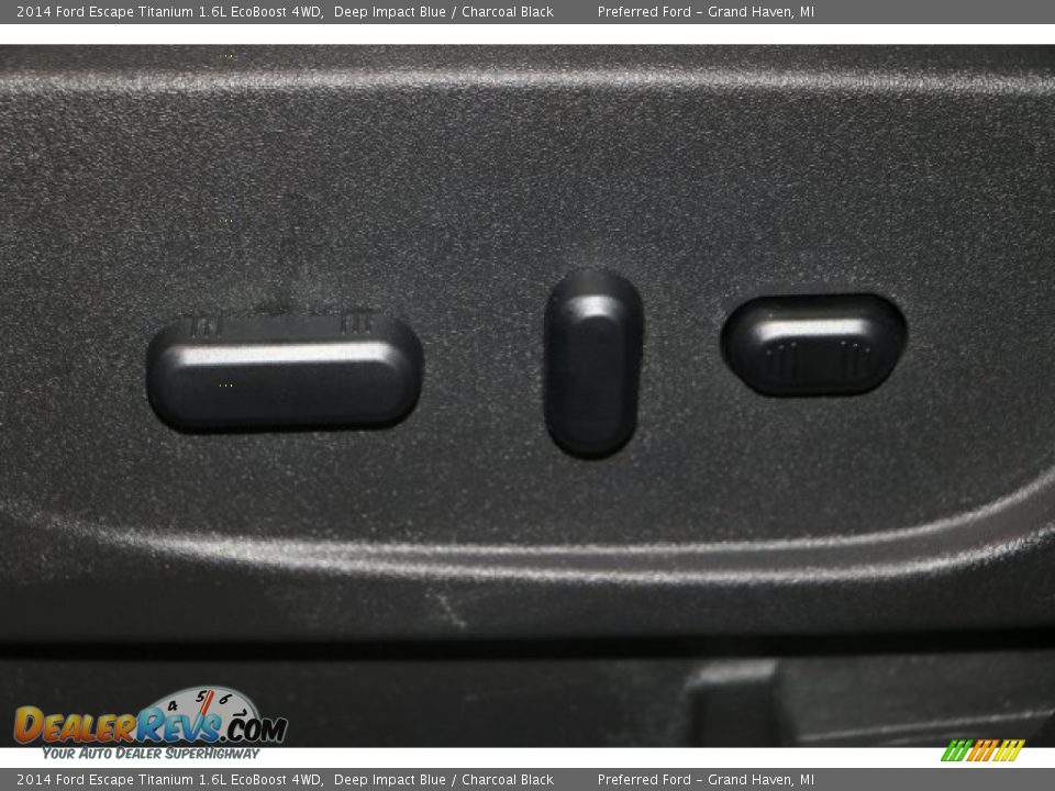 2014 Ford Escape Titanium 1.6L EcoBoost 4WD Deep Impact Blue / Charcoal Black Photo #6