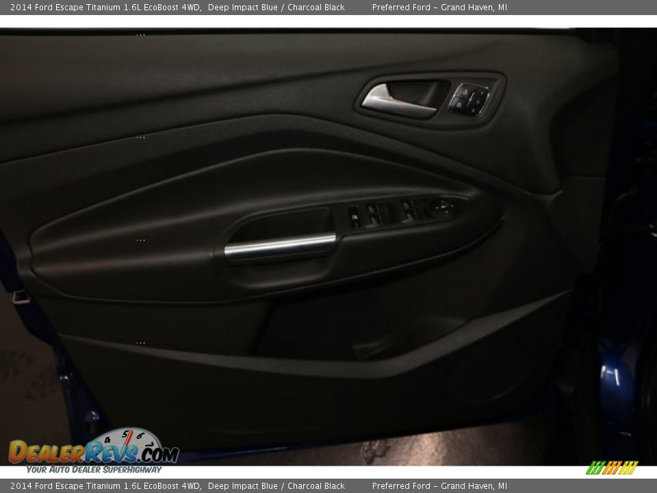 2014 Ford Escape Titanium 1.6L EcoBoost 4WD Deep Impact Blue / Charcoal Black Photo #7