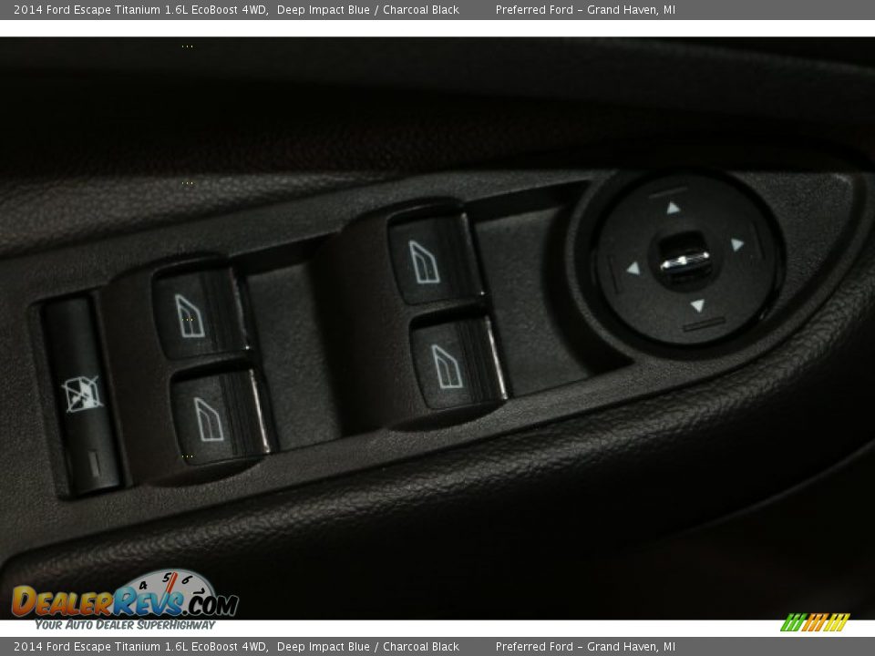 2014 Ford Escape Titanium 1.6L EcoBoost 4WD Deep Impact Blue / Charcoal Black Photo #9