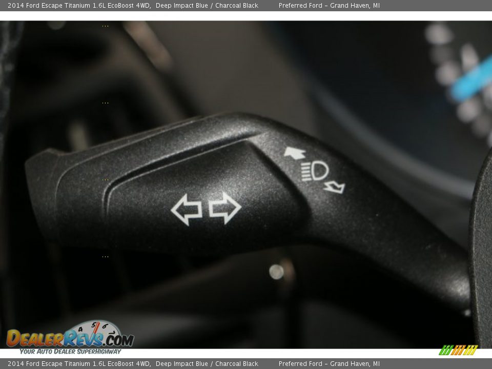 2014 Ford Escape Titanium 1.6L EcoBoost 4WD Deep Impact Blue / Charcoal Black Photo #12