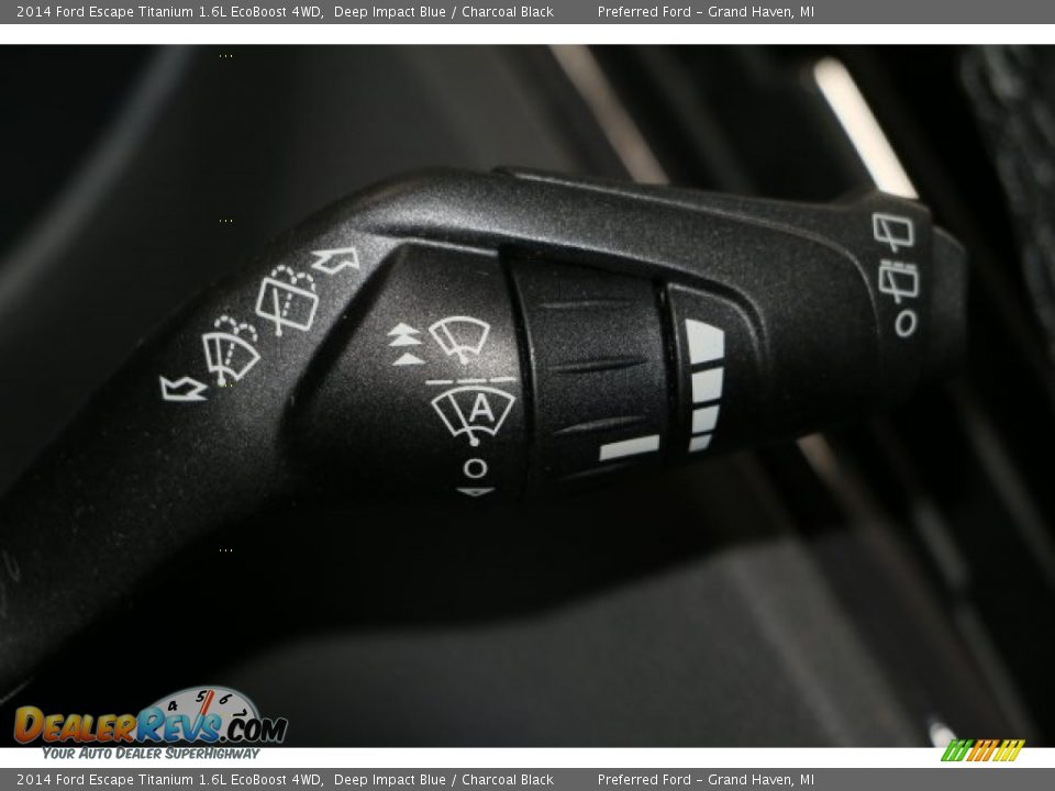 2014 Ford Escape Titanium 1.6L EcoBoost 4WD Deep Impact Blue / Charcoal Black Photo #13