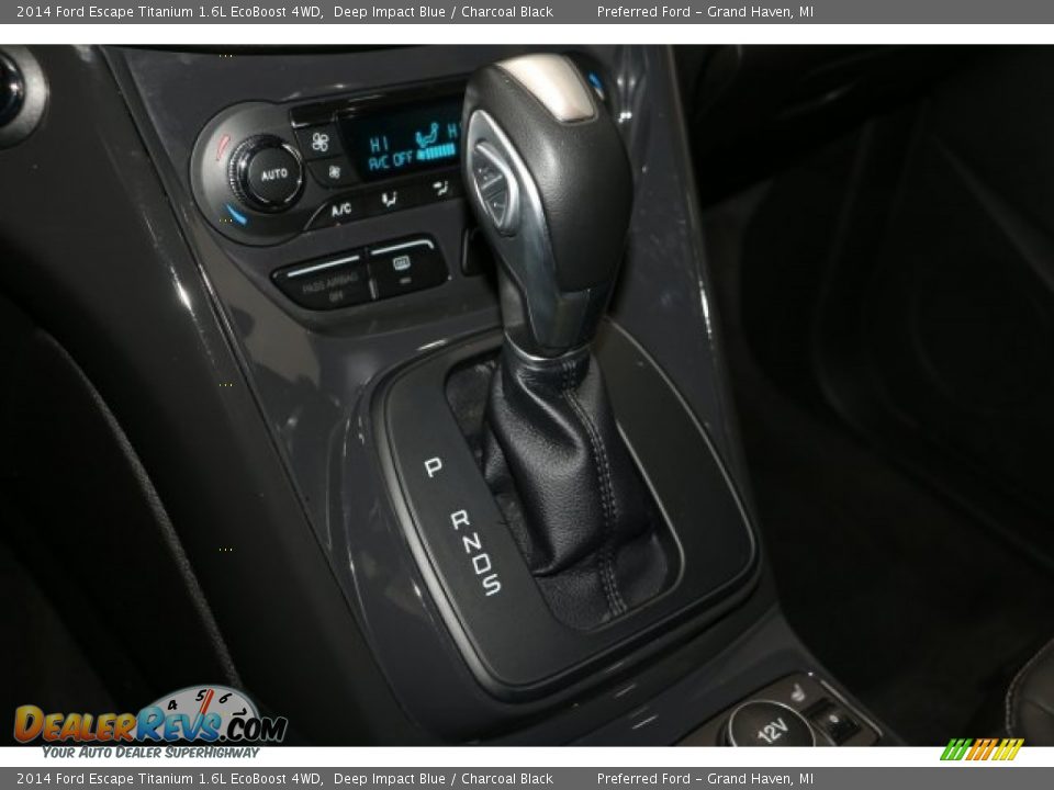 2014 Ford Escape Titanium 1.6L EcoBoost 4WD Deep Impact Blue / Charcoal Black Photo #22