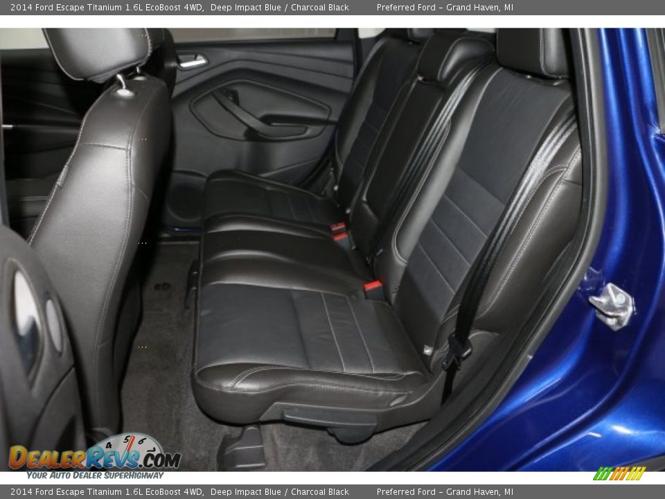 2014 Ford Escape Titanium 1.6L EcoBoost 4WD Deep Impact Blue / Charcoal Black Photo #27