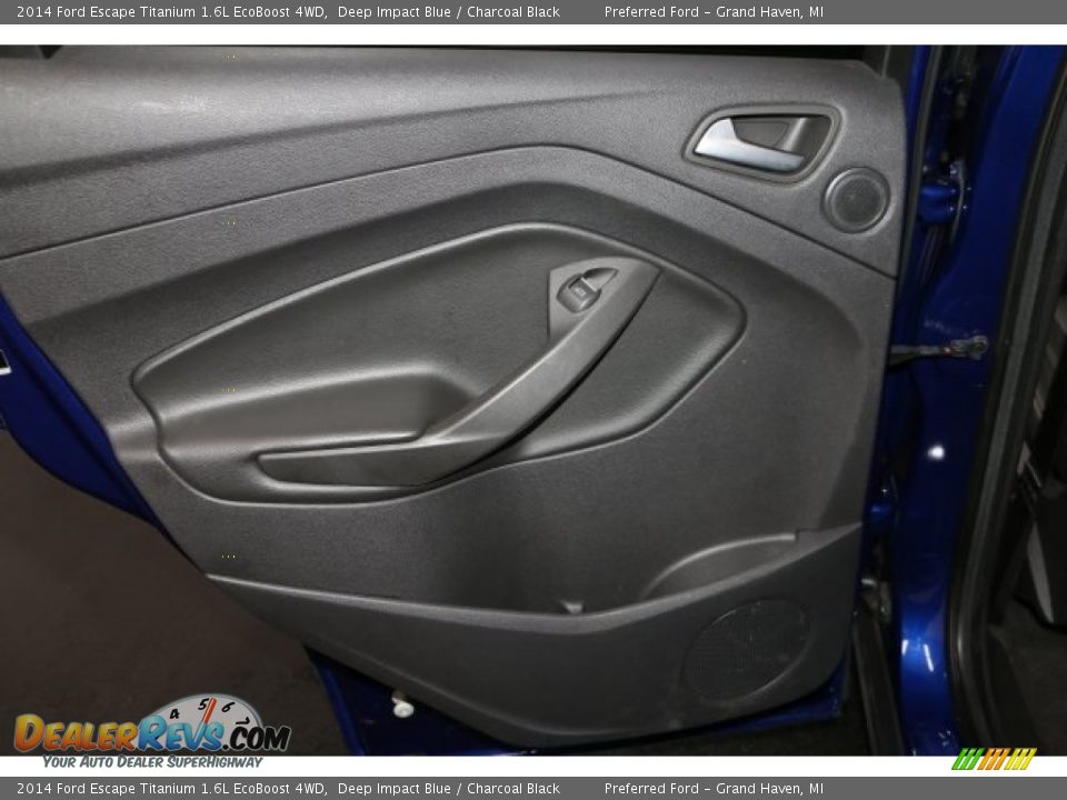 2014 Ford Escape Titanium 1.6L EcoBoost 4WD Deep Impact Blue / Charcoal Black Photo #29