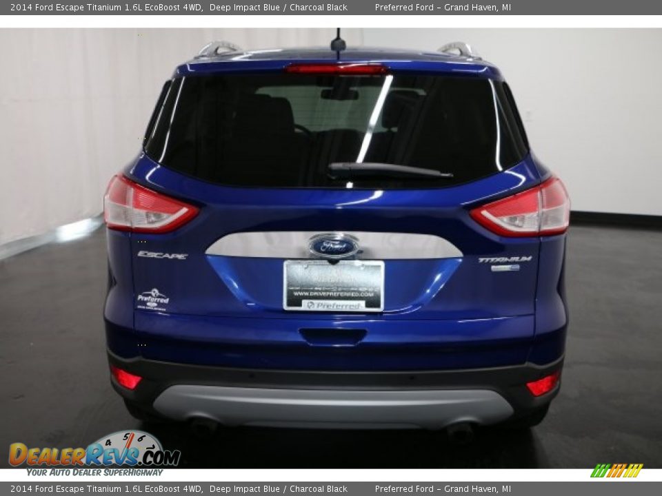 2014 Ford Escape Titanium 1.6L EcoBoost 4WD Deep Impact Blue / Charcoal Black Photo #33