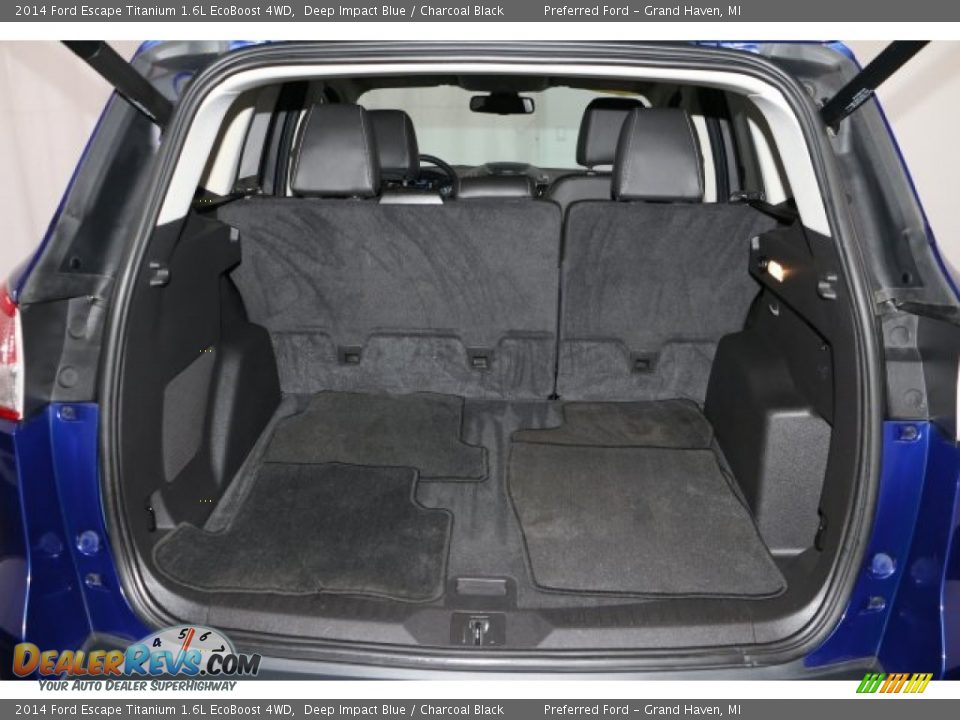 2014 Ford Escape Titanium 1.6L EcoBoost 4WD Deep Impact Blue / Charcoal Black Photo #35