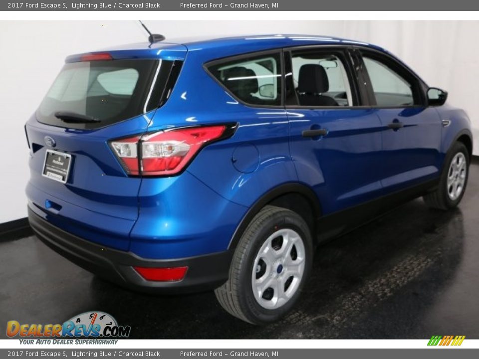 2017 Ford Escape S Lightning Blue / Charcoal Black Photo #8
