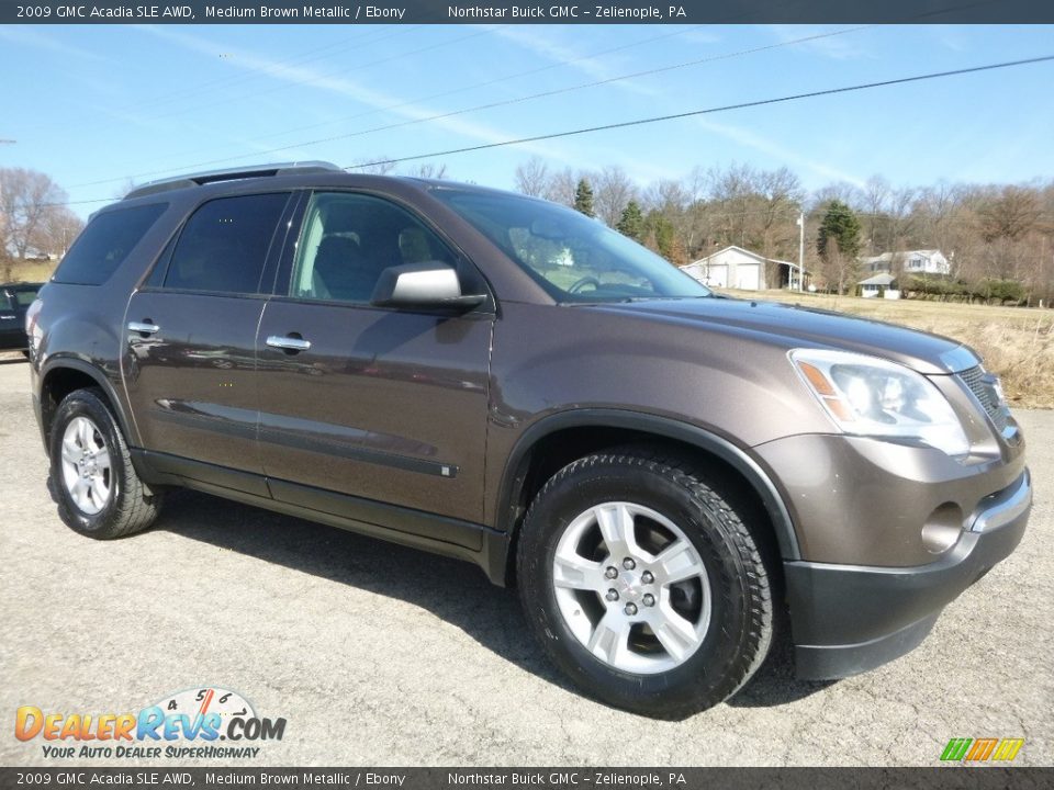 2009 GMC Acadia SLE AWD Medium Brown Metallic / Ebony Photo #4