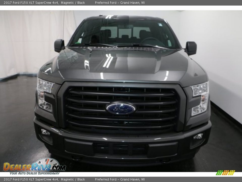 2017 Ford F150 XLT SuperCrew 4x4 Magnetic / Black Photo #6