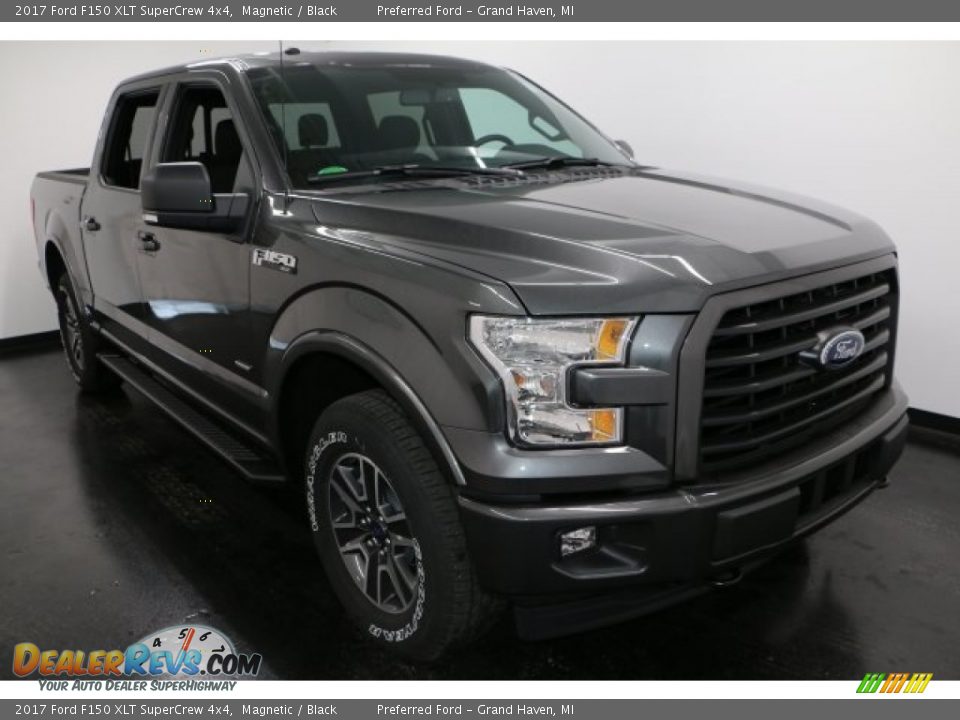 2017 Ford F150 XLT SuperCrew 4x4 Magnetic / Black Photo #7