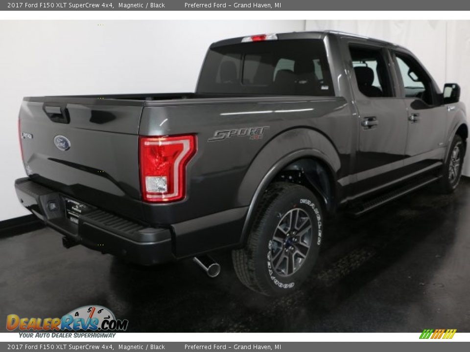 2017 Ford F150 XLT SuperCrew 4x4 Magnetic / Black Photo #8