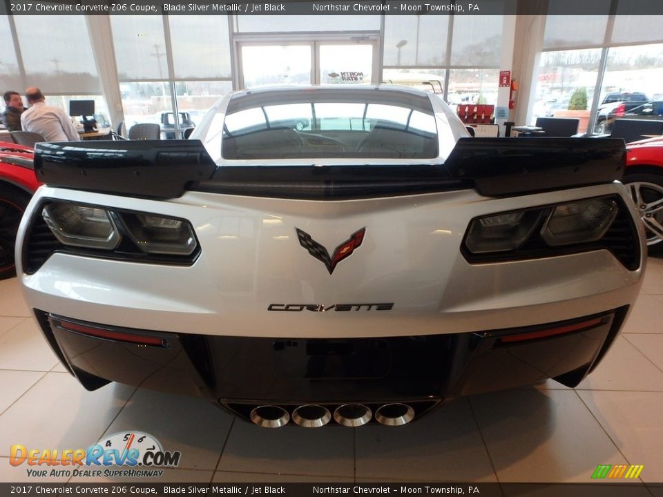 2017 Chevrolet Corvette Z06 Coupe Blade Silver Metallic / Jet Black Photo #4