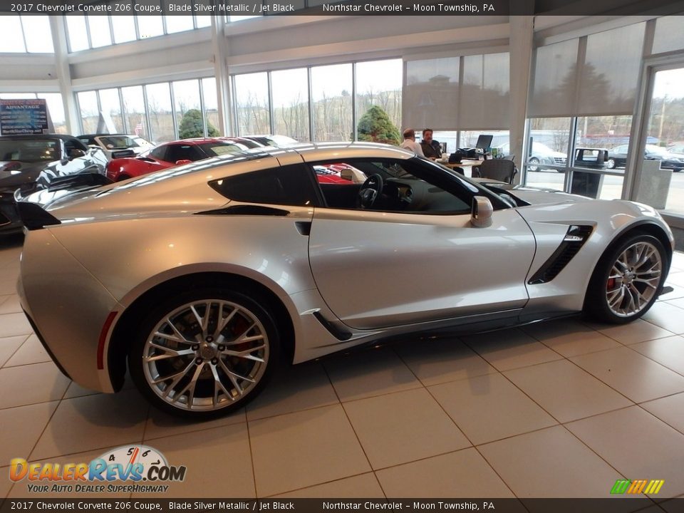 2017 Chevrolet Corvette Z06 Coupe Blade Silver Metallic / Jet Black Photo #6